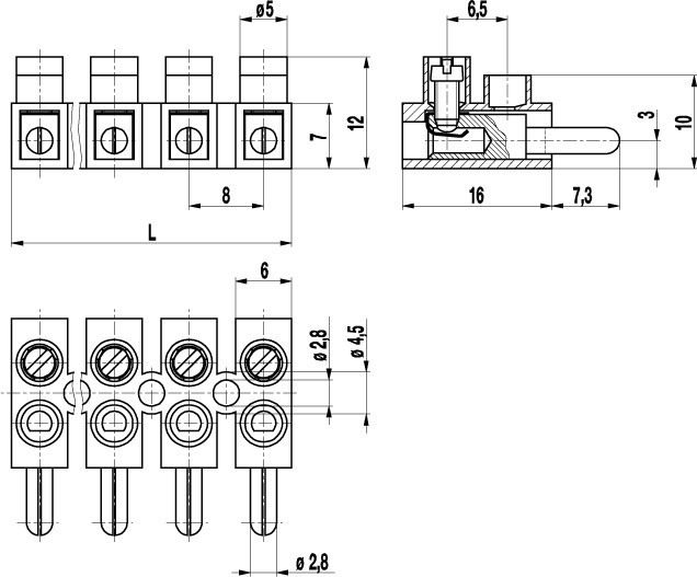 WECO 322-STFS-DS/12 Conn; Term Strip; Depluggable; Plug; 12; 10 mm; 18-12 AWG; 20 A; 300 V 